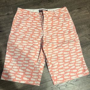 Pink and White shorts